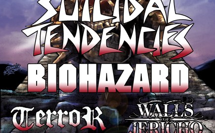 Ja es ist mal wieder soweit. Die Presistance Tour kommt wieder nach Europa. Diesmal sind mit am Start: Suicidal Tendencies, Biohazard, Terror, Walls of Jericho, Crushing Caspars und Lionheart. Los...