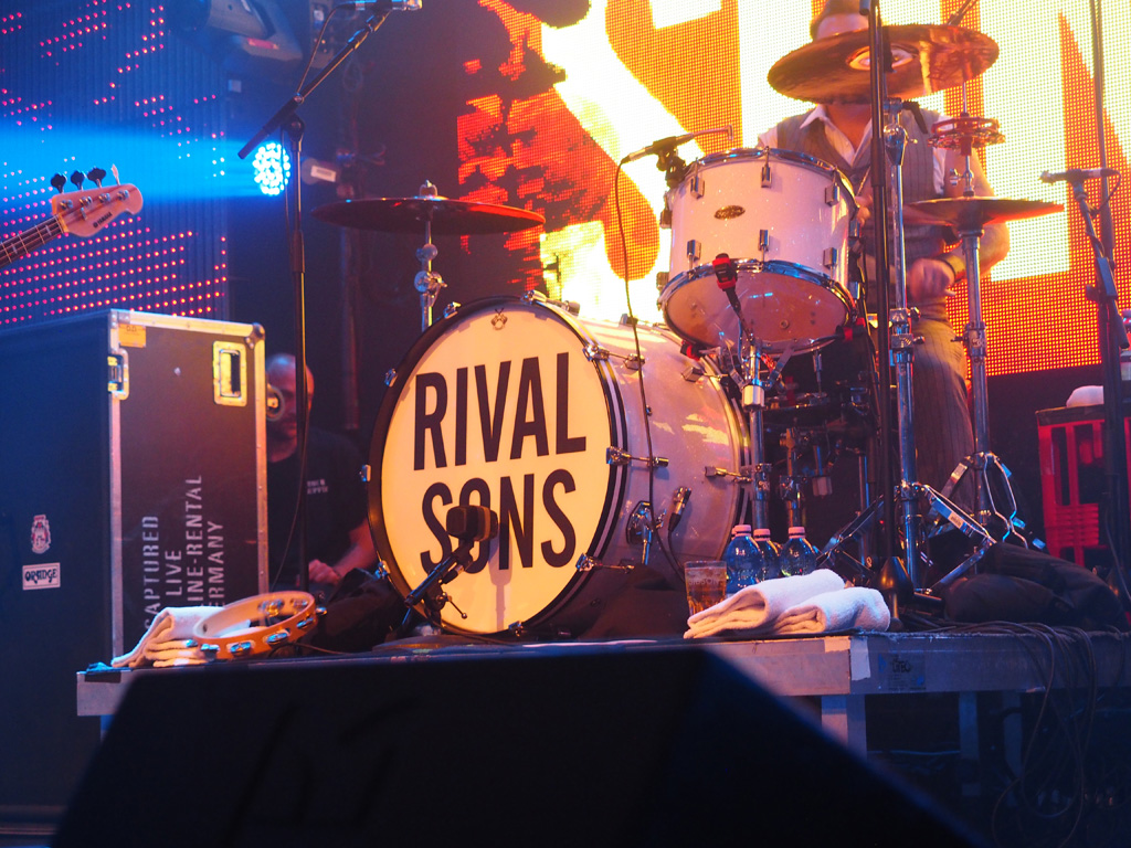 Das Schlagzeug von Drummer Mike Miley